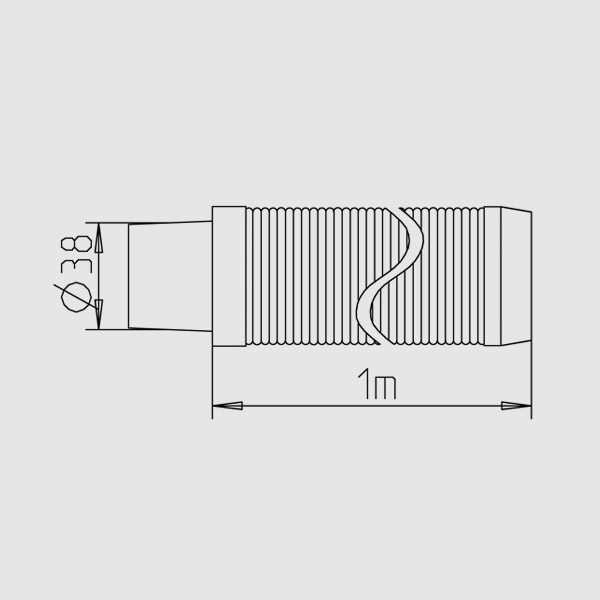 Комплект шлангов (4 х 1 п.м) d=38 мм для Ocean Vac 2FUN/4FUN