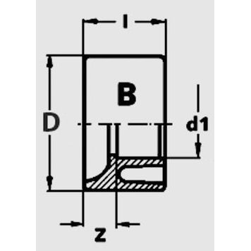 Редуктор ПВХ d 50-20 PN16, короткий